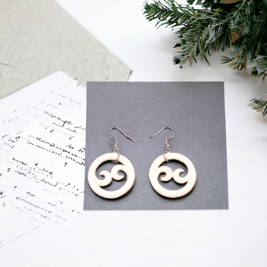 Bone Koru Earrings