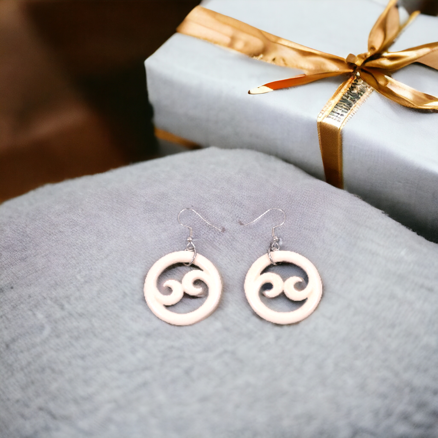 Bone Koru Earrings