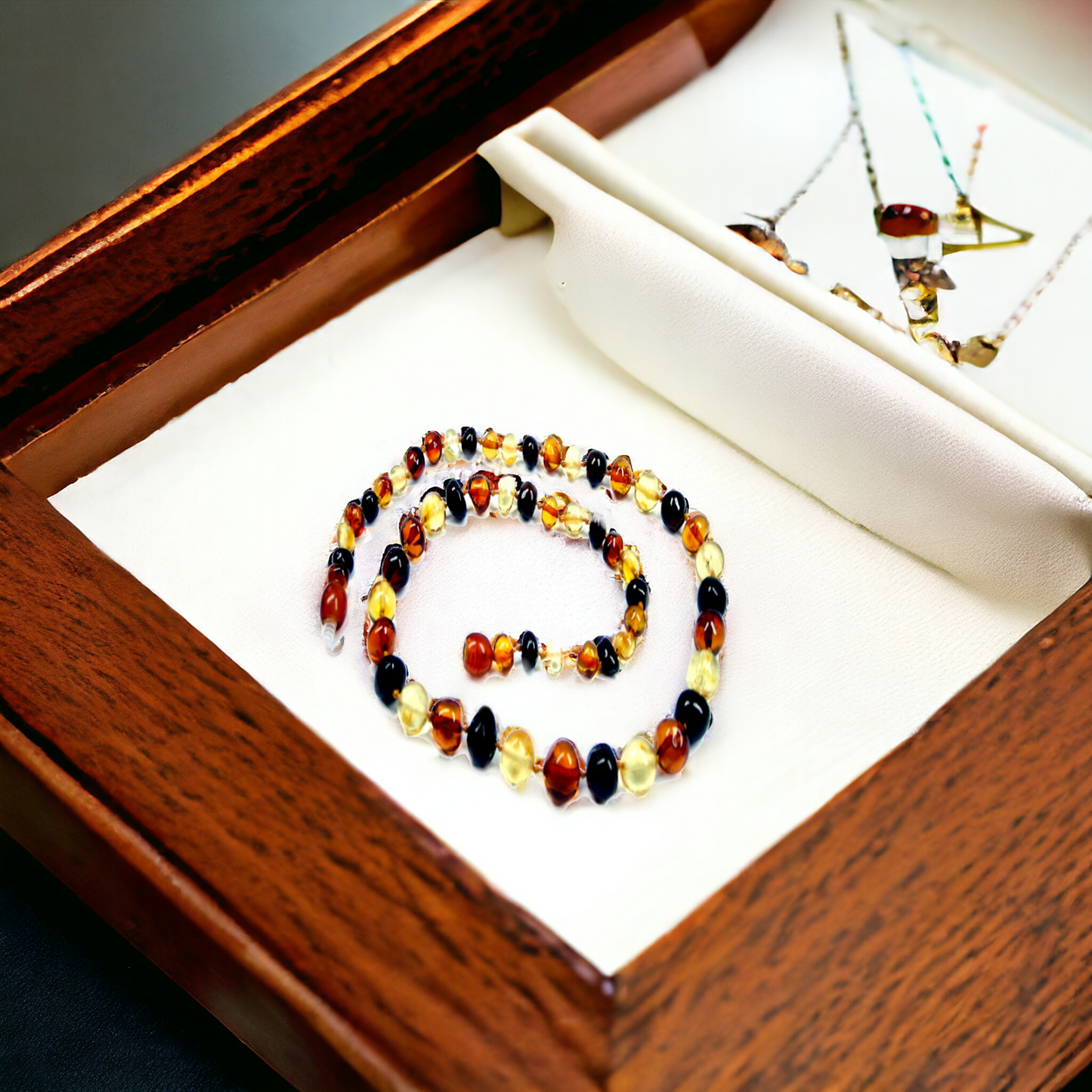 Binnie Beads Baby Amber Necklace - Mix