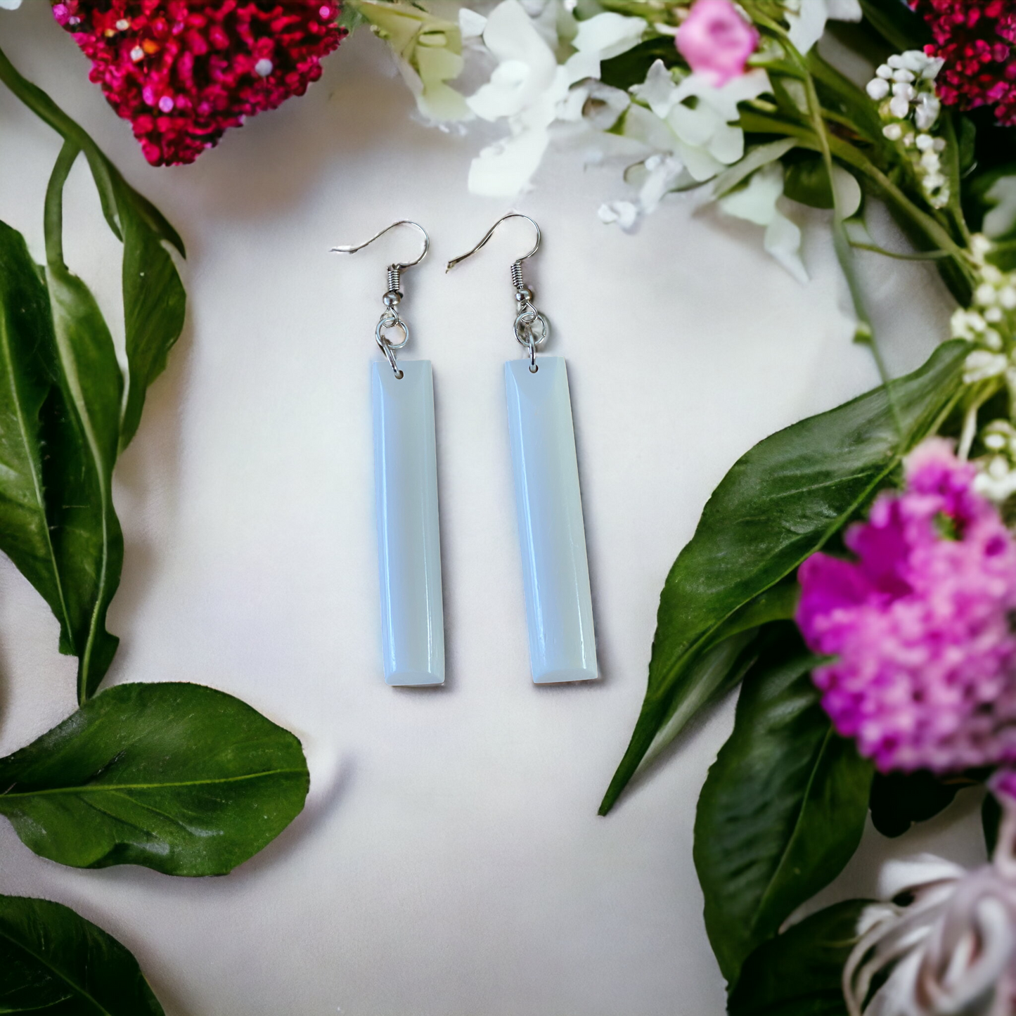 Bone Toki Earrings - Plain Small