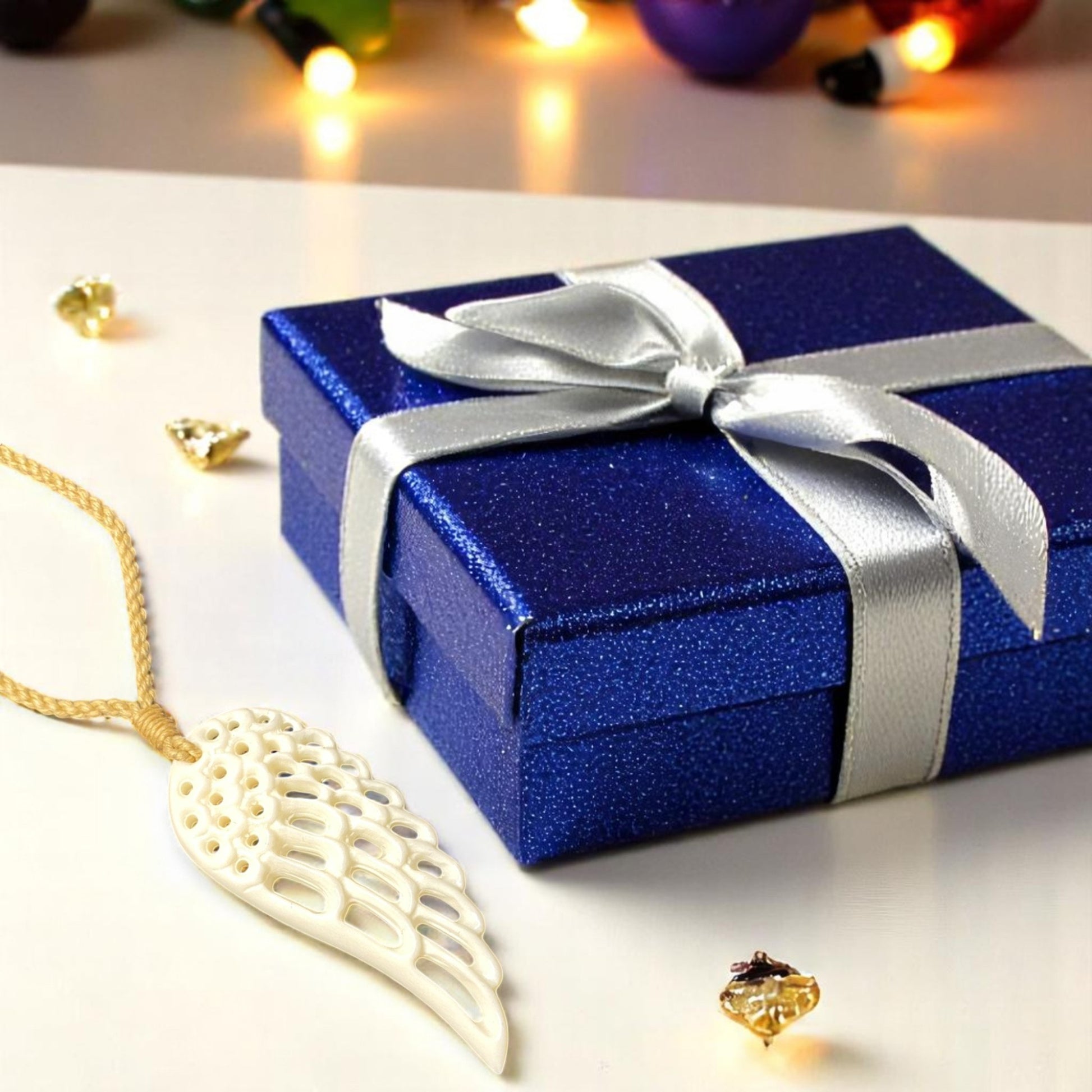 Bone Angel Wing Pendant