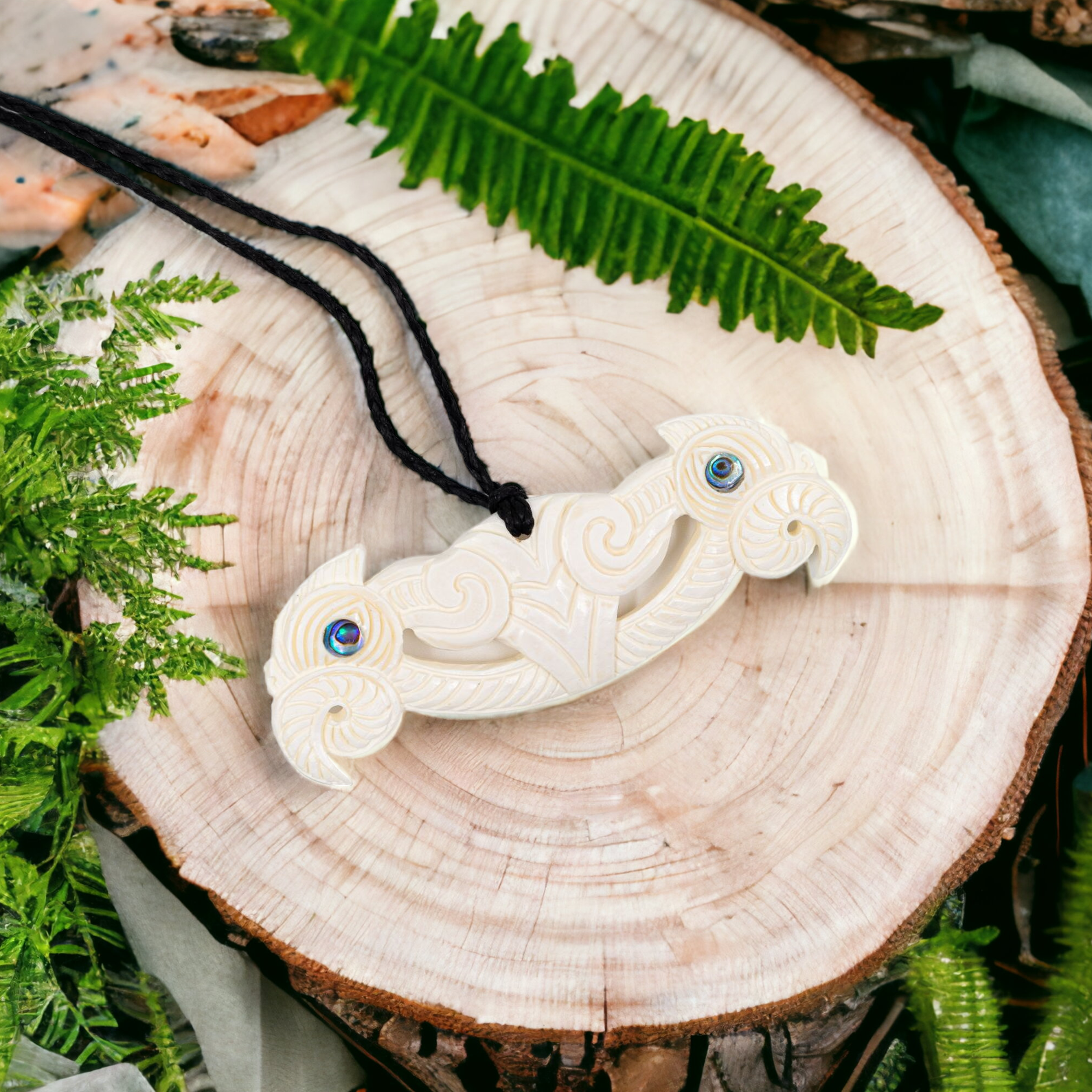 Bone Pekapeka Pendant