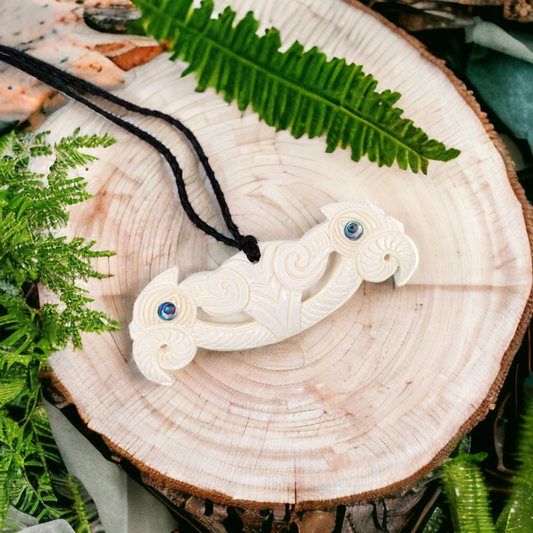 Bone Pekapeka Pendant