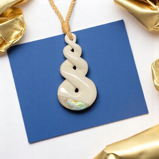 NZ Bone Pikorua Pendant