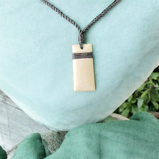 Bone Plain Toki Pendant Small