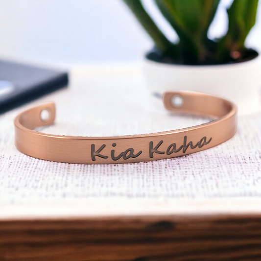 Kia Ora Copper Magnetic Bracelet - Kia Kaha