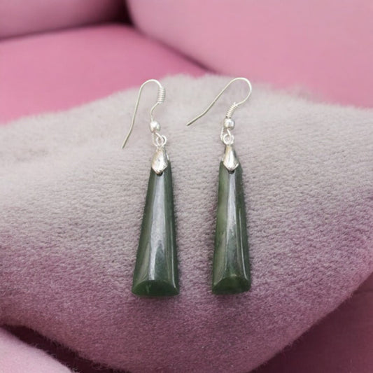 Greenstone Adze Earrings