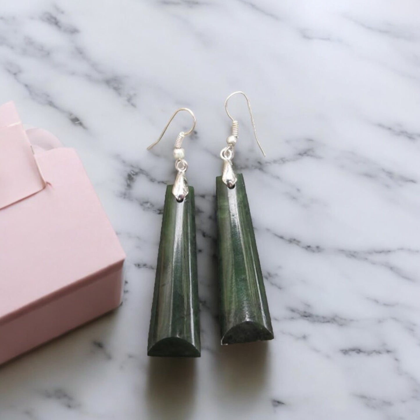 Greenstone Adze Earrings