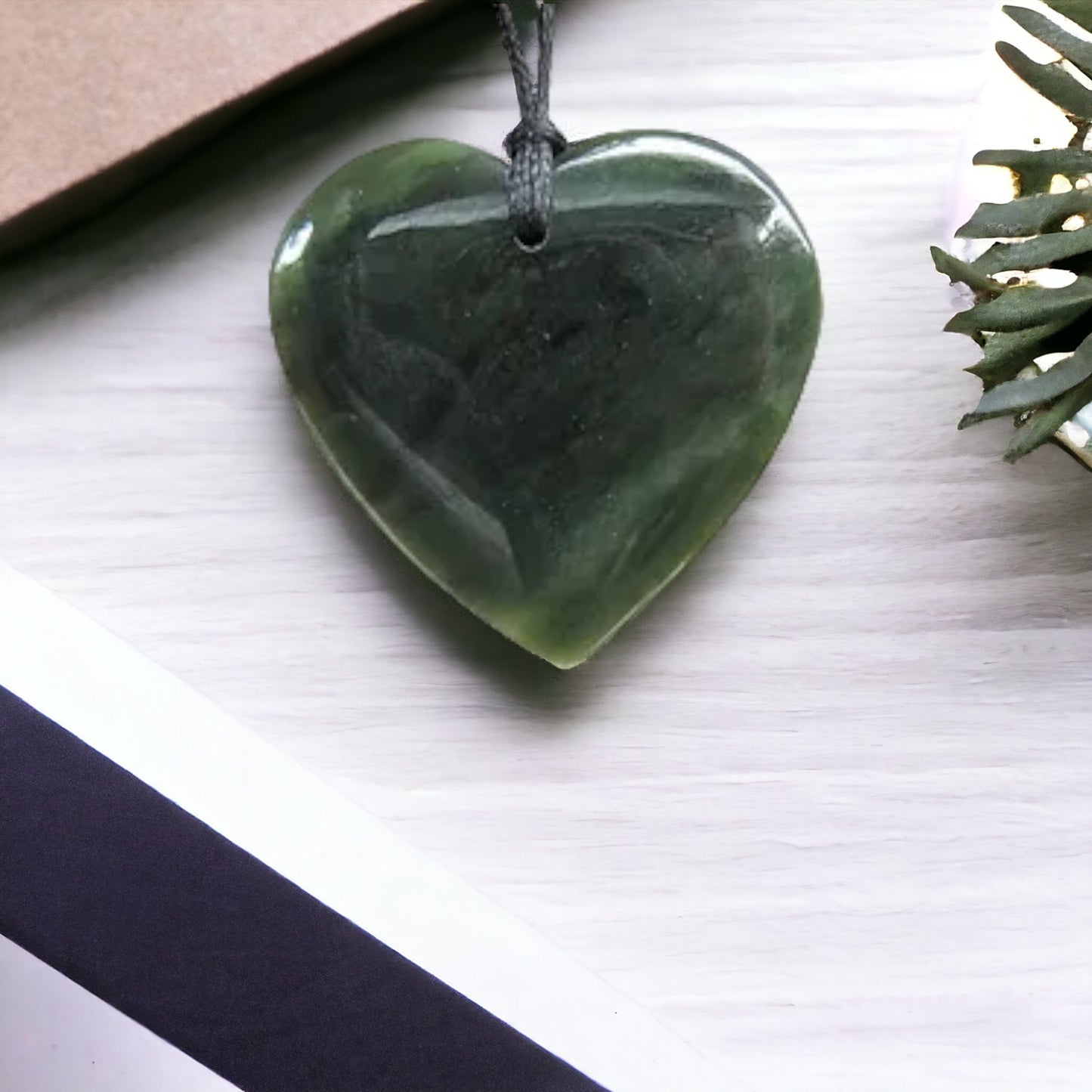 Greensone Pounamu Heart Pendant