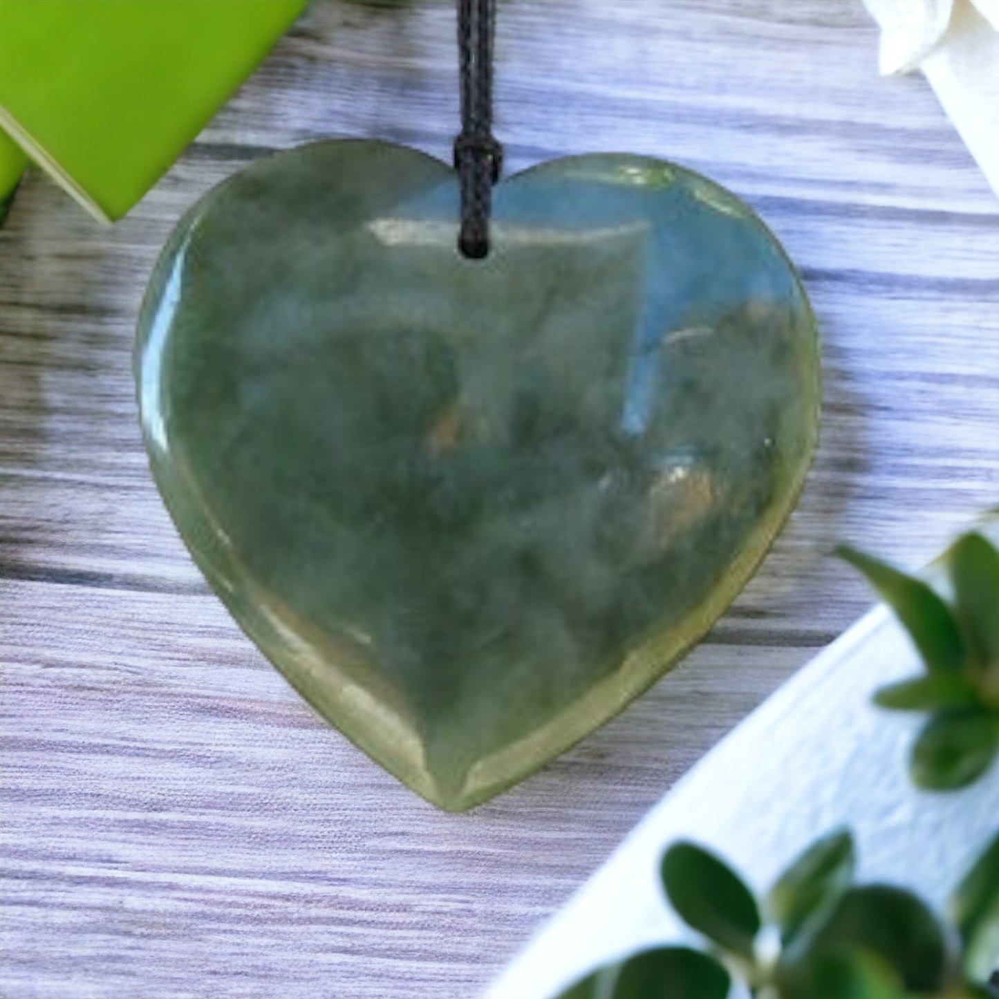 Greenstone Pounamu Heart Pendant