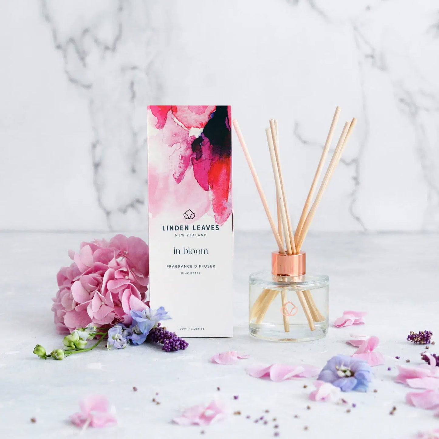 Linden Leaves Reed Diffuser In Bloom Pink Petal 100ml