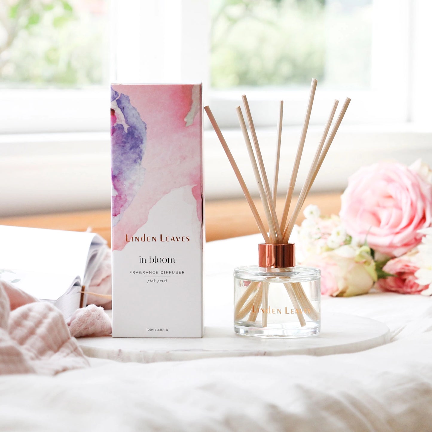 Linden Leaves Reed Diffuser In Bloom Pink Petal 100ml