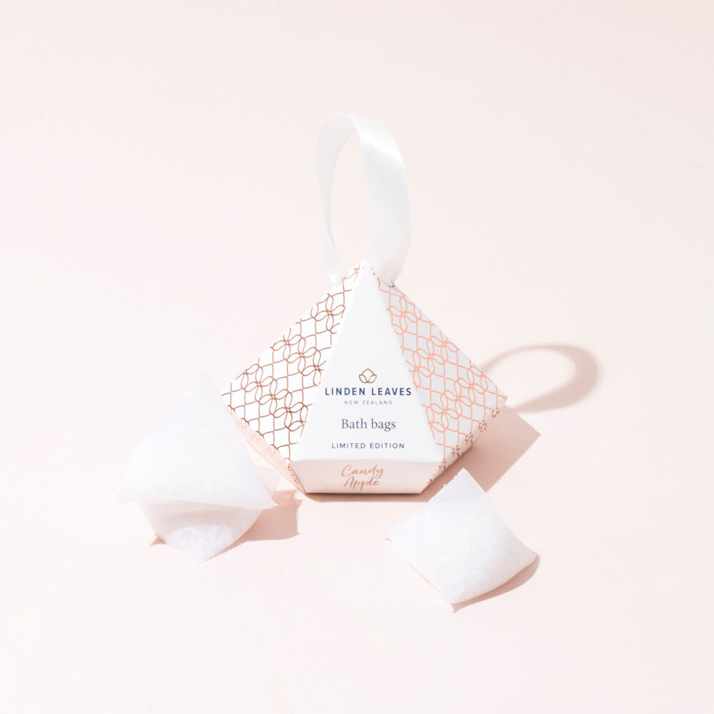 Linden Leaves Bath Bags - Candy Apple (Limited Edition)