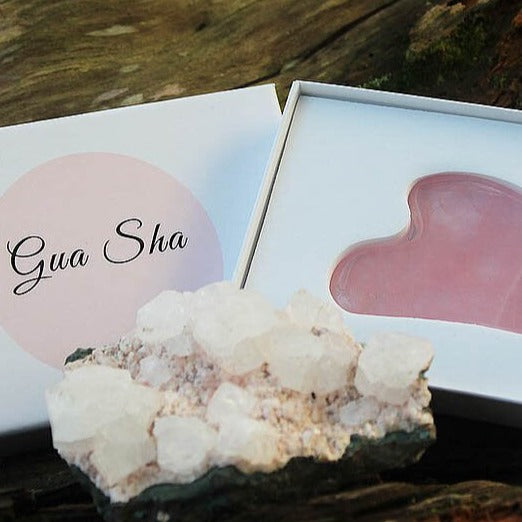 Nudi Point Rose Quart Gua Sha - Facial Lifting Tool