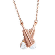 Little Taonga Necklace - Huia Crossed Feather