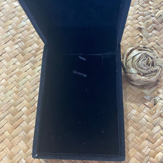 Flax Jewellery Case with Black Velvet Insert