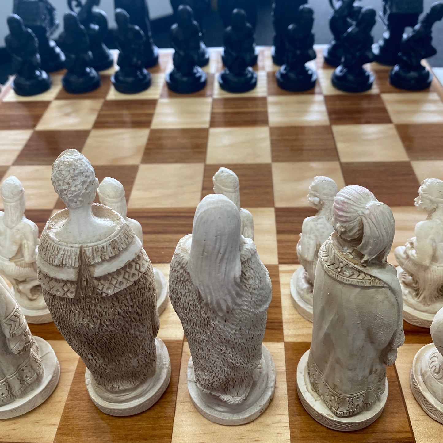 Māori Themed Resin Chess Set