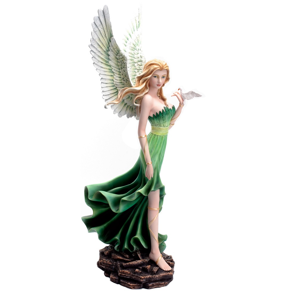 Angel with Dove Figurine