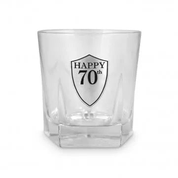 70th whiskey glass