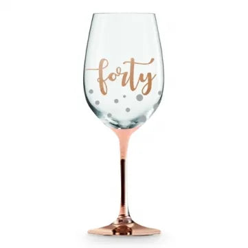 Landmark Rose Stem Wine Glass -  Forty