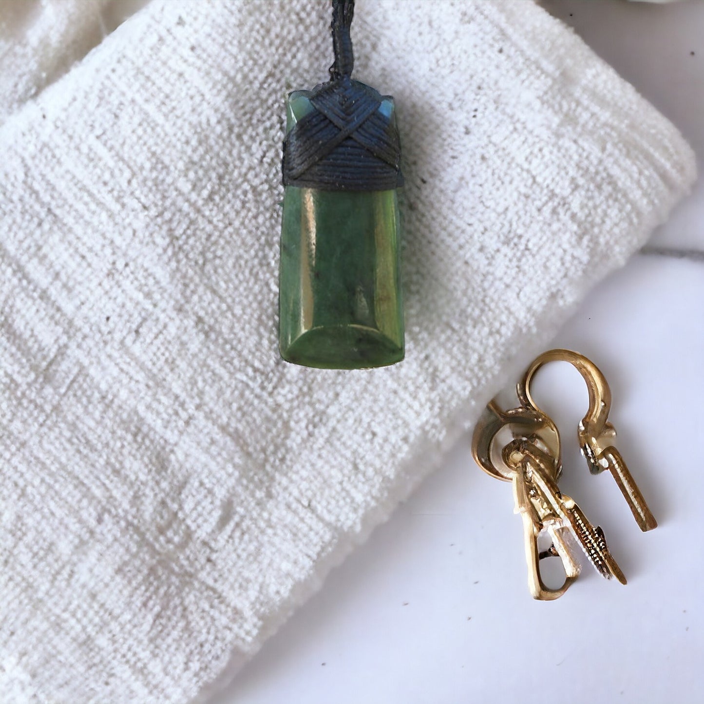 Greenstone Toki Pendant 45mm