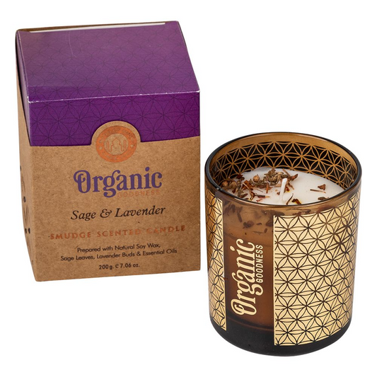 Organic Goodness Candle Sage & Lavender 200gm