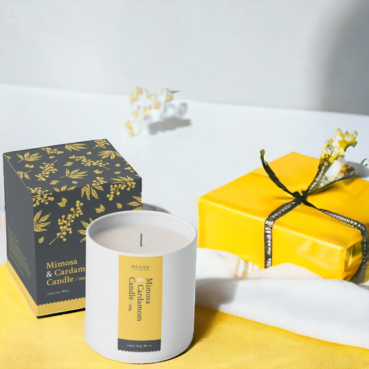 Parrs Soy Candle Mimosa & Cardamom 200g