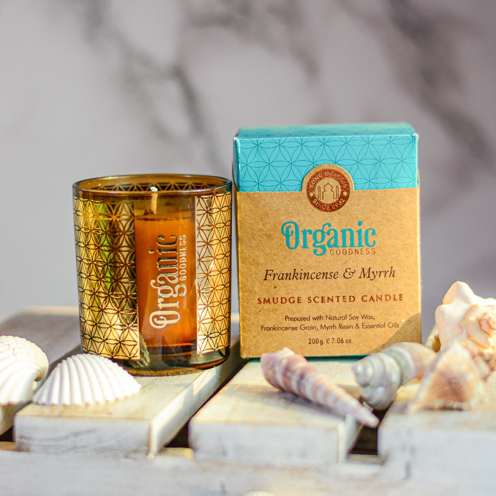 Organic Goodness Candle Frankincense & Myrrh 200gm