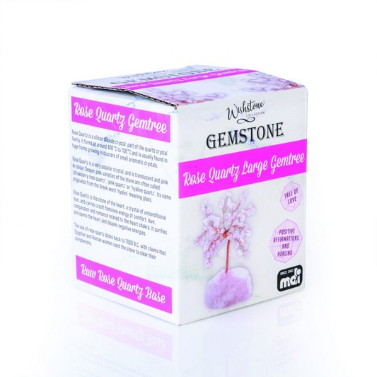 Crystal Gemstone Tree - Rose Quartz (Small)