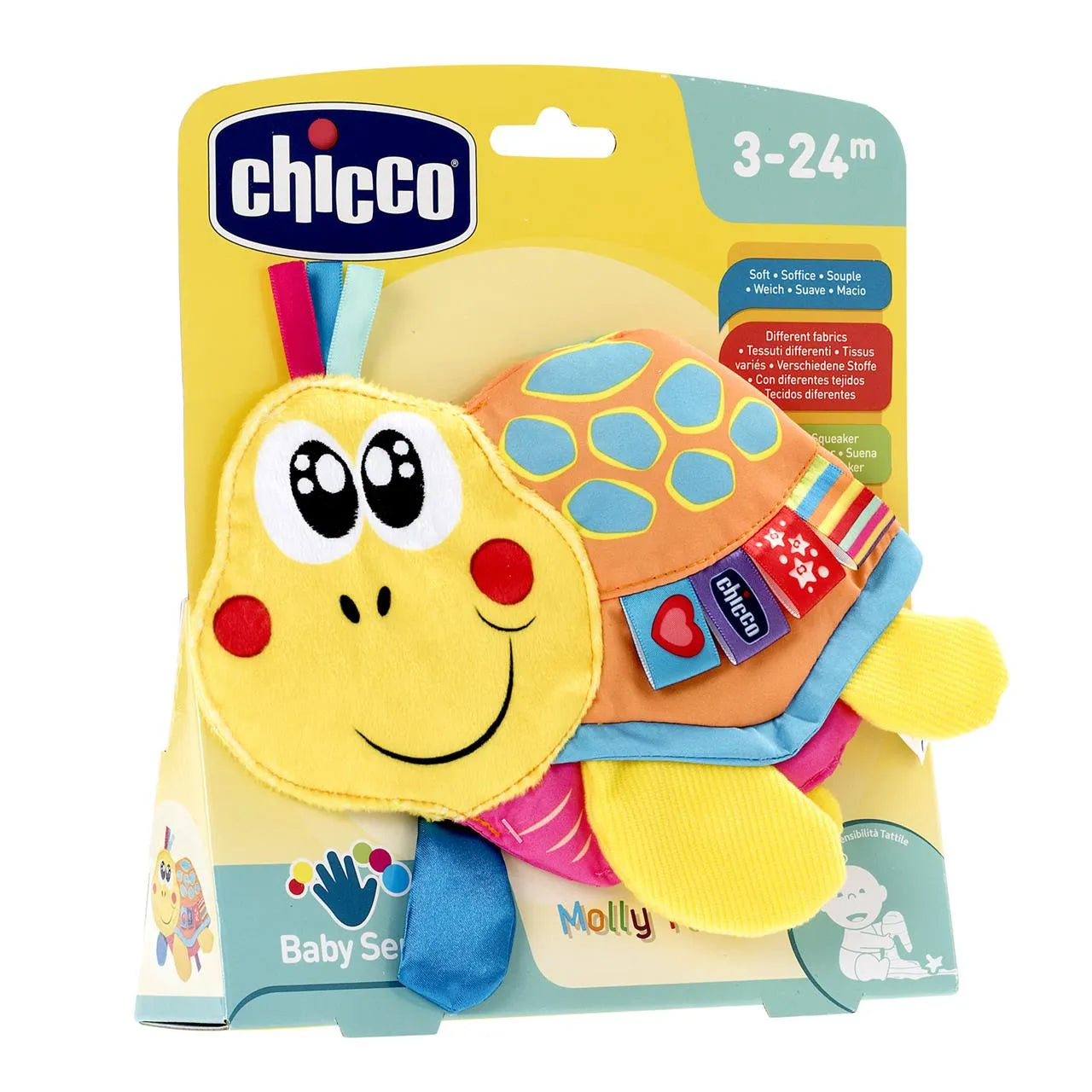 Chicco Molly Turtle Textile Rattle