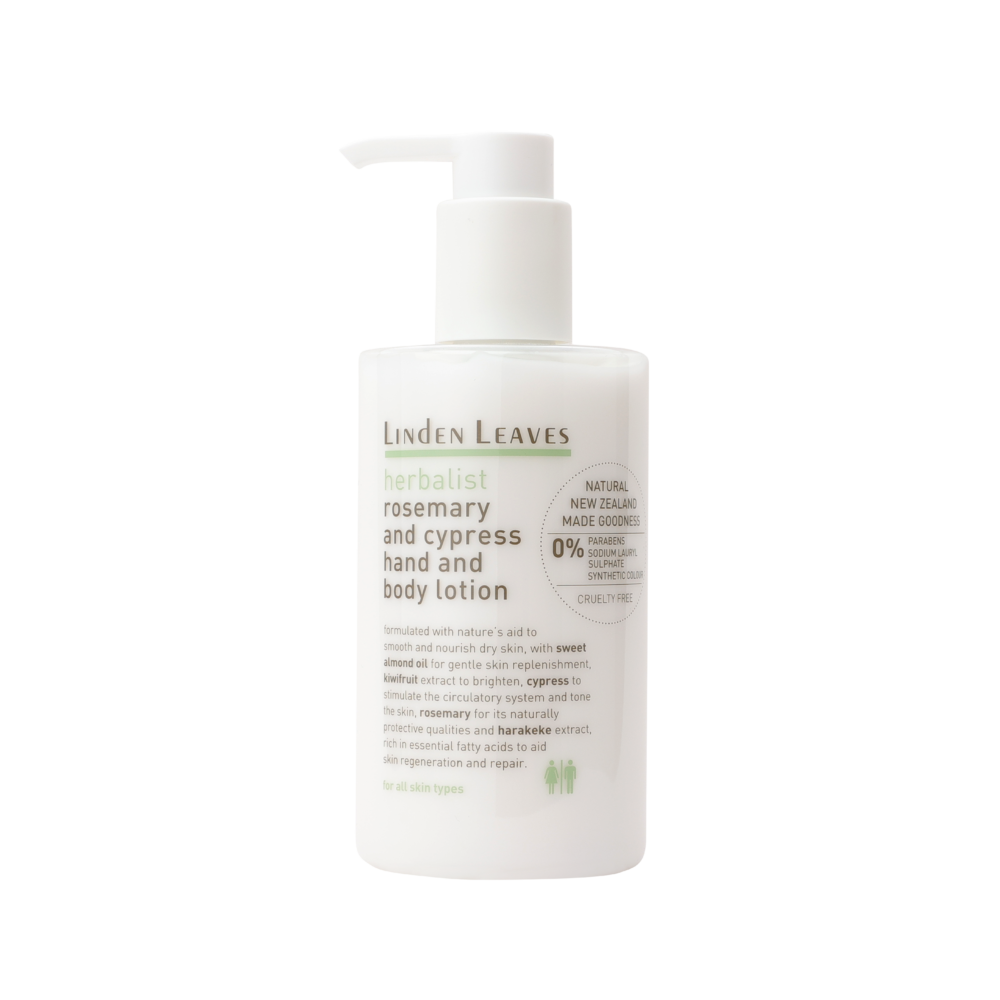 Linden Leaves Herbalist Hand & Body Lotion Rosemary & Cypress 300ml