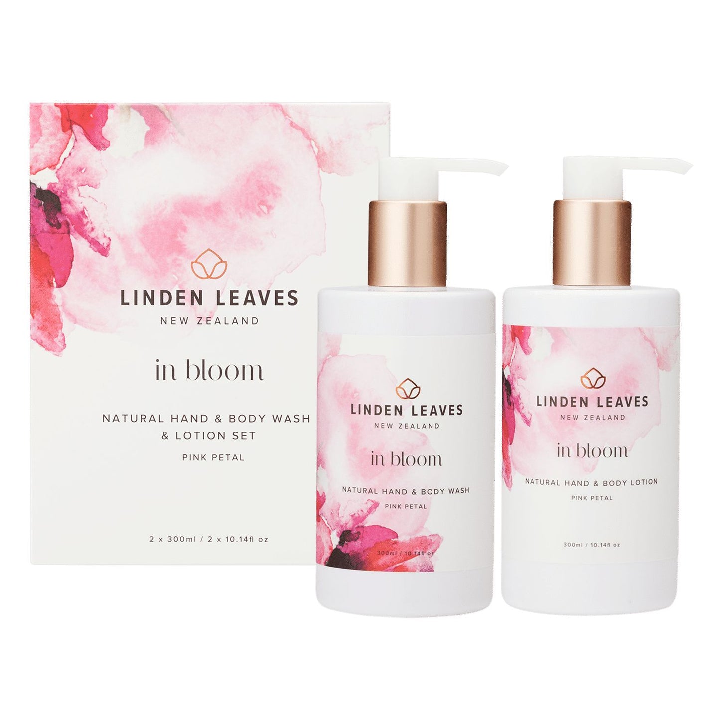 Linden Leaves Pink Petal Wash & Lotion Set