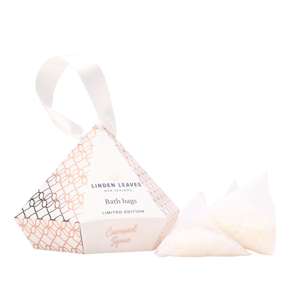 Linden Leaves Bath Bags - Caramel Spice  (Limited Edition)