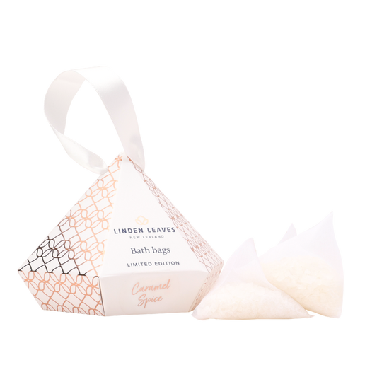Linden Leaves Bath Bags - Caramel Spice  (Limited Edition)