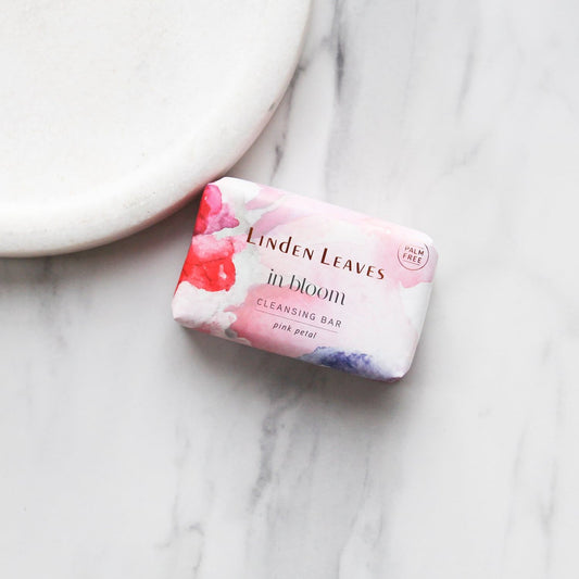 Linden Leaves Pink Petal Cleansing Bar