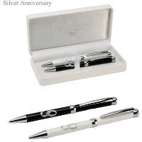 25th Silver Anniversary Pen Set