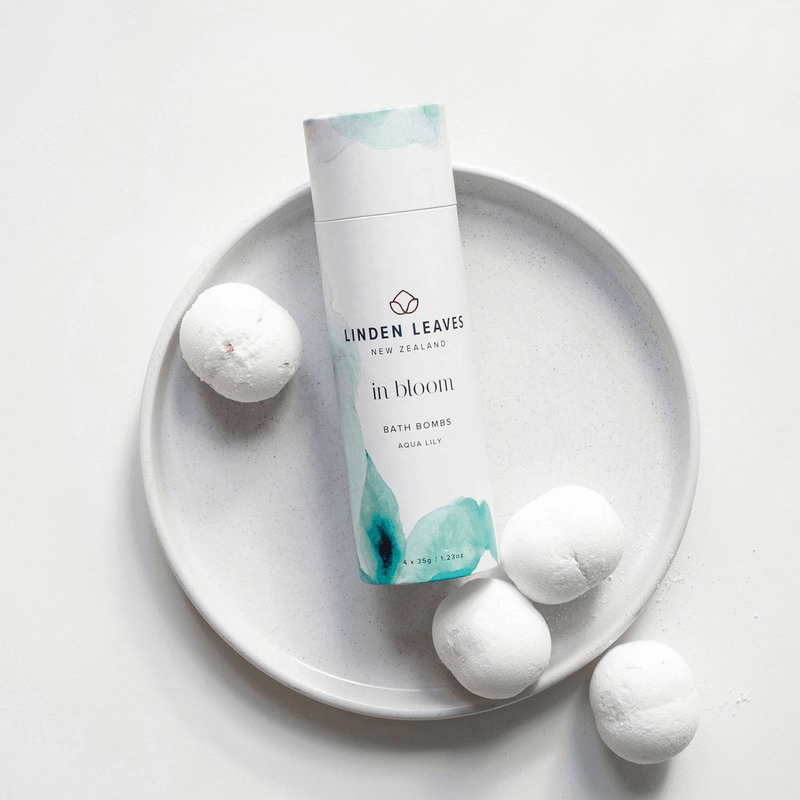 Linden Leaves Aqua Lily Bath Bombs