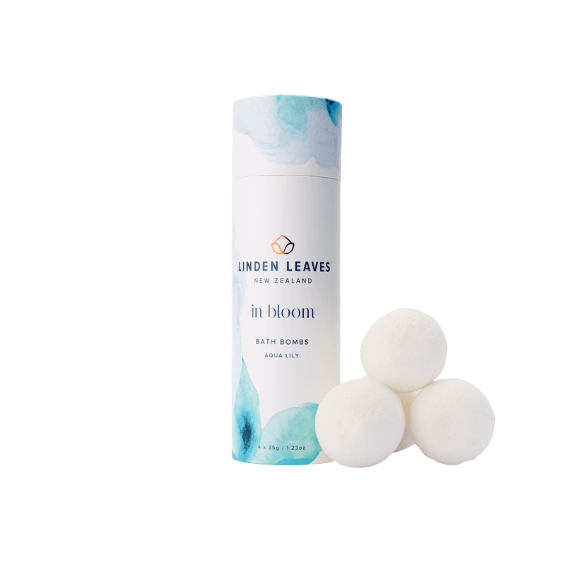 Linden Leaves Aqua Lily Bath Bombs