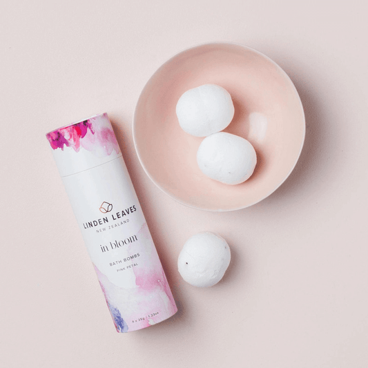 Linden Leaves Pink Petal Bath Bombs