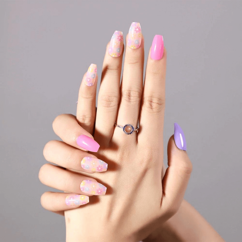 Pressing Nails Flower Coffin