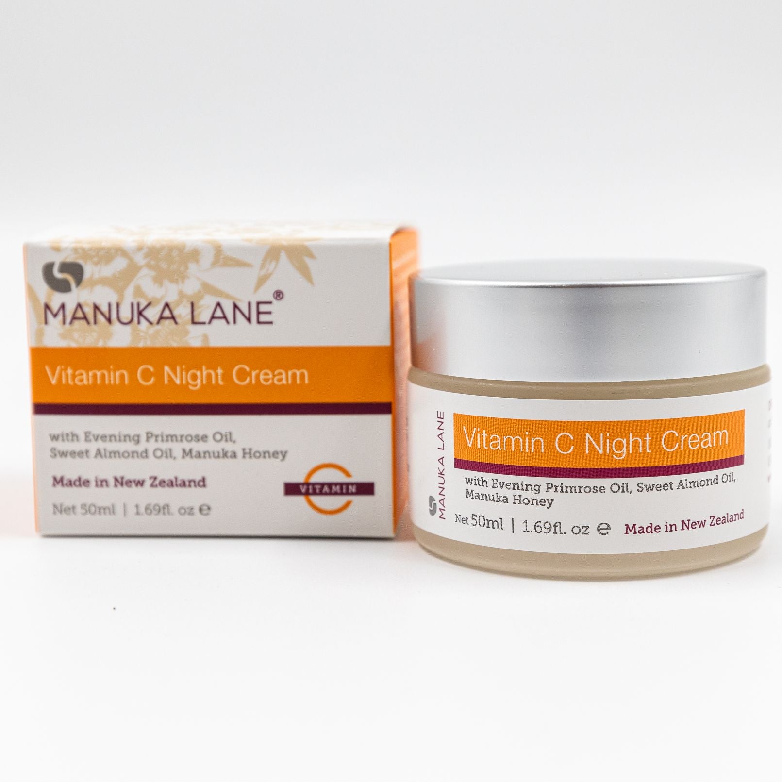 Manuka Lane Vitamin C Night Cream Made in NZ Gizzy Gifts and More