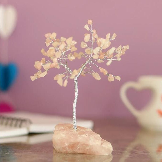 Crystal Gemstone Tree - Rose Quartz